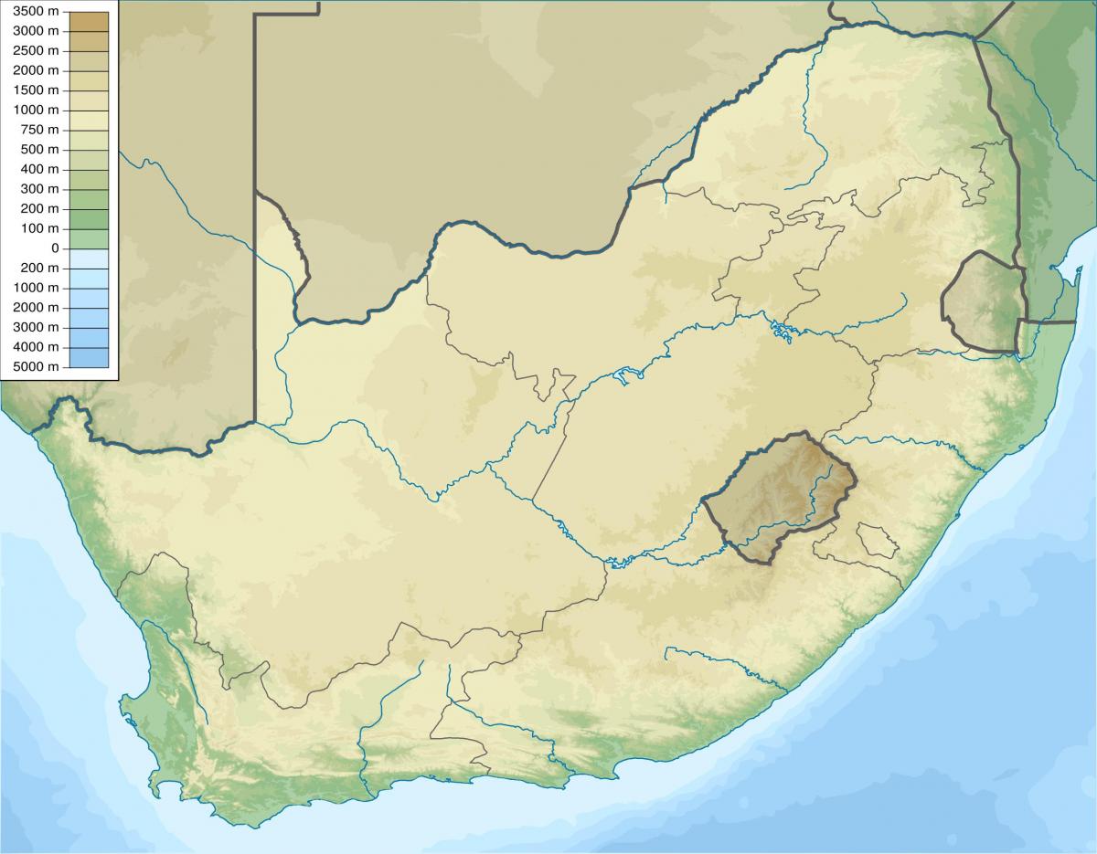 Mapa do Aterro Sanitário da África do Sul
