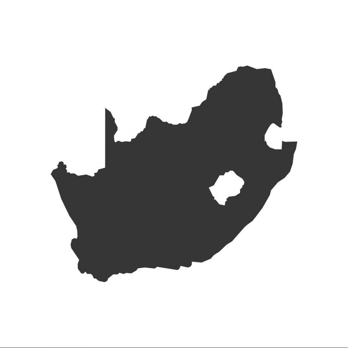 Mapa de contornos da África do Sul